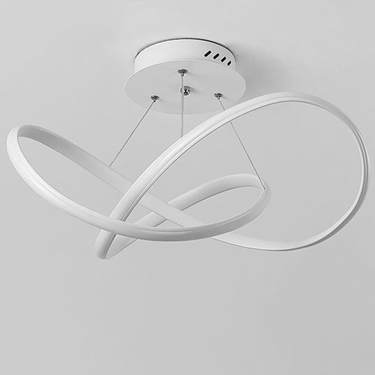 20" LED Ribbon Modern Flush Mount Ceiling Light