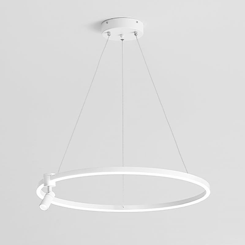 Simple Linear Adjustable Spotlight Circle LED Chandelier