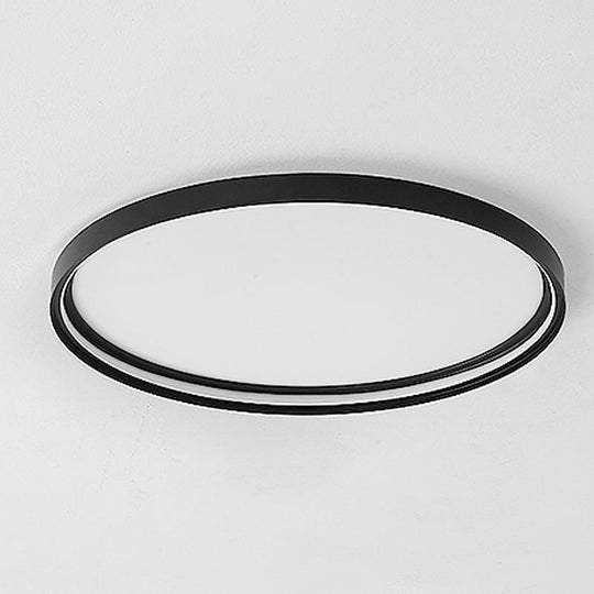 16" Single LED Acrylic Circle Flush Mount Light