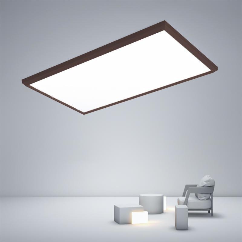 Brown Portrait LED Flush Mount Ceiling Light for Kitchen or Dining Room