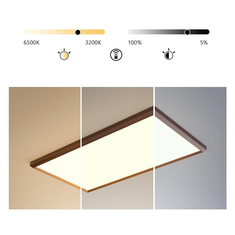 Brown Portrait LED Flush Mount Ceiling Light for Kitchen or Dining Room
