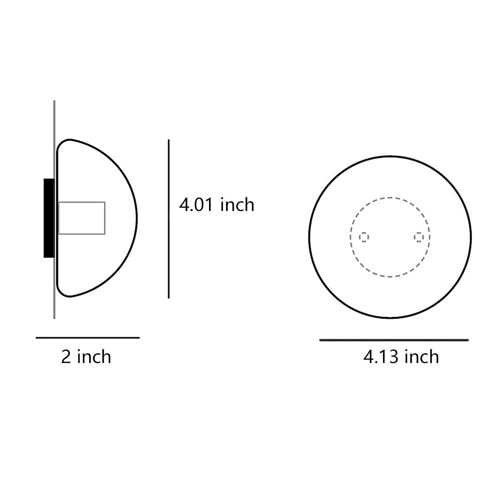 Transparent Rustic Outdoor Glass Wall Lights Waterproof LED Lighting