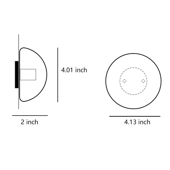 Transparent Rustic Outdoor Glass Wall Lights Waterproof LED Lighting