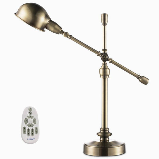 Vintage Metallic Dome Desk Lamp with Flexible Arm