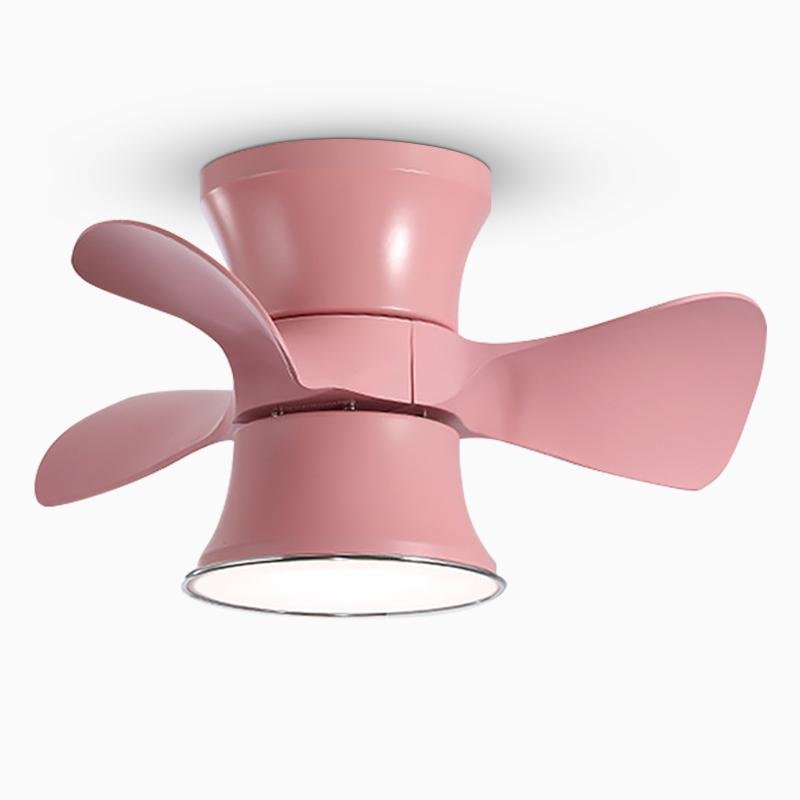 3 Blade Flush Mount Ceiling Fan with LED Light