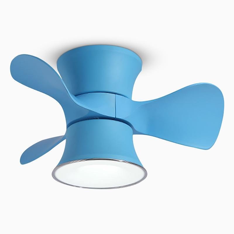 3 Blade Flush Mount Ceiling Fan with LED Light