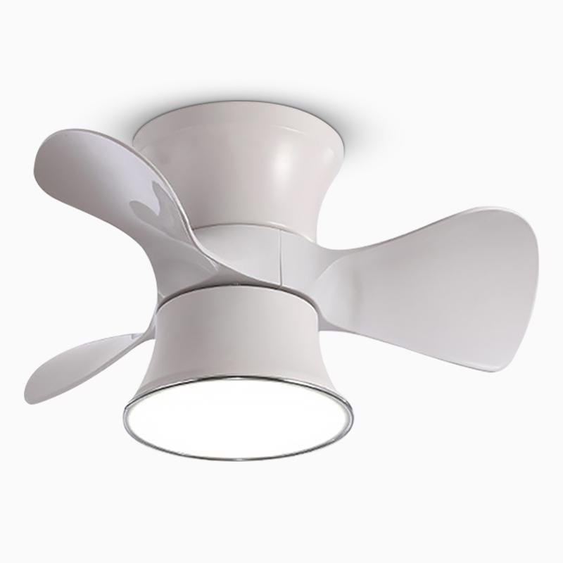 3 Blade Flush Mount Ceiling Fan with LED Light