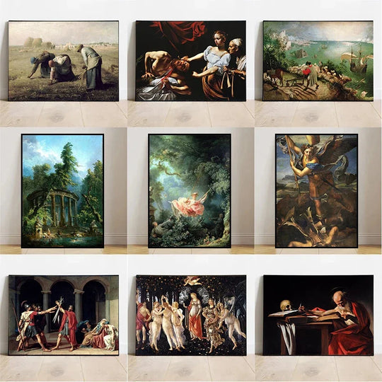 Vintage Classic Masterpiece Canvas Wall Art Print