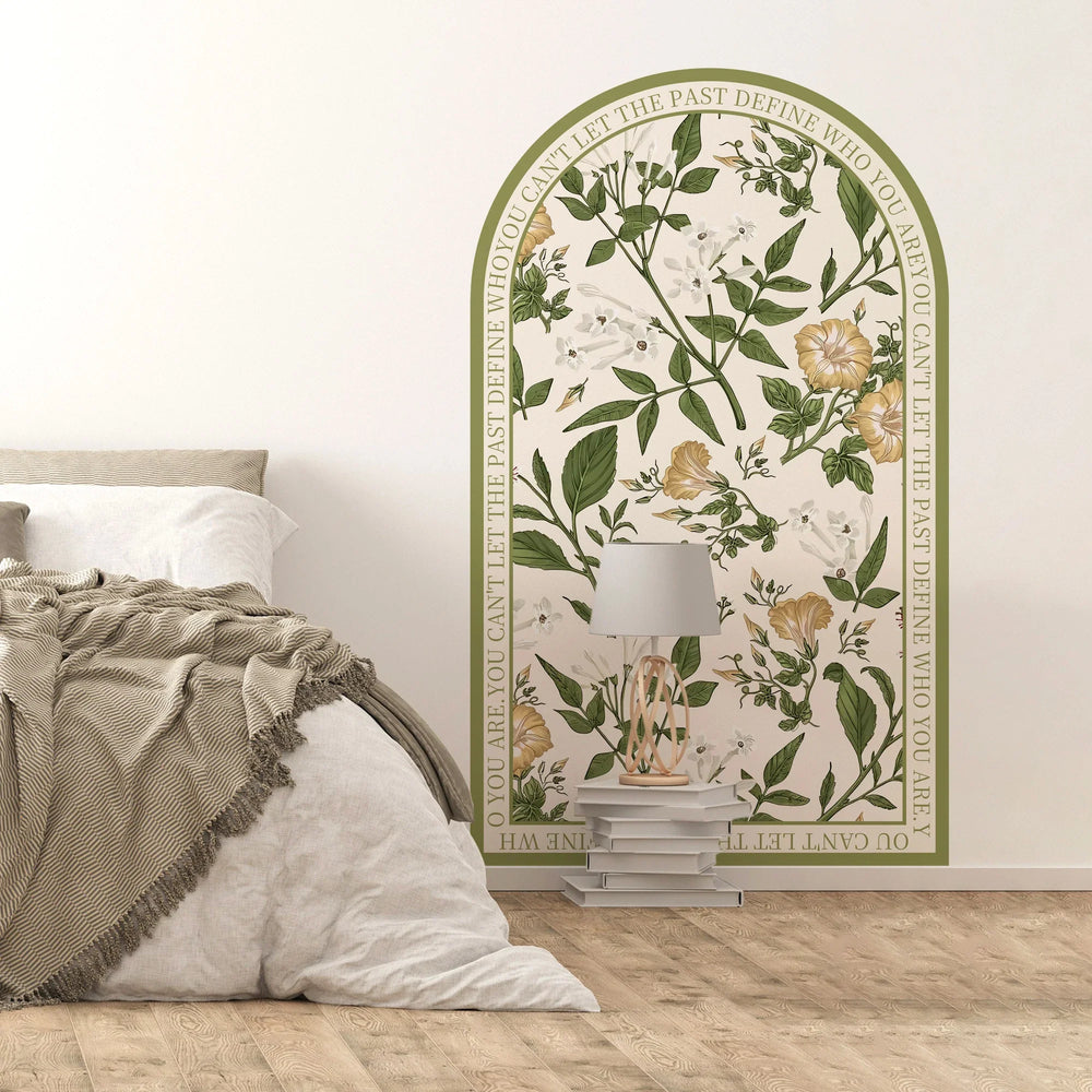 Vintage Wildflower Archway Wall Mural For Home Decor