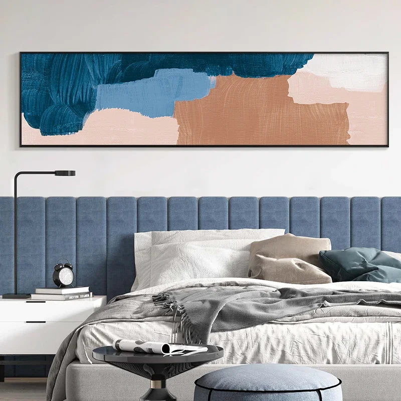 Warm Color Tones Wide Format Abstract Canvas Wall Art