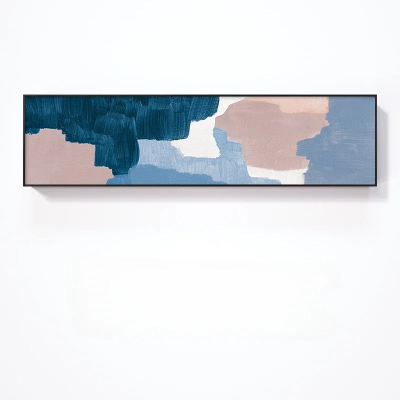 Warm Color Tones Wide Format Abstract Canvas Wall Art