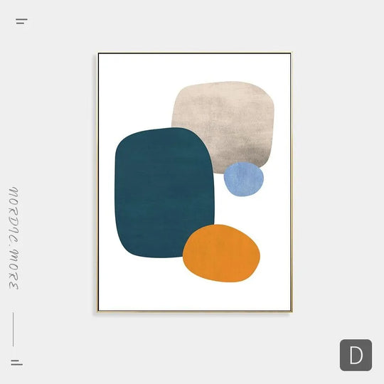 Warm Pink Beige Terracotta Abstract Canvas Wall Art