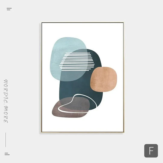 Warm Pink Beige Terracotta Abstract Canvas Wall Art