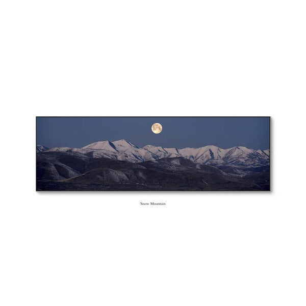 Sunrise Mountain Panorama Wide Format Canvas Wall Art