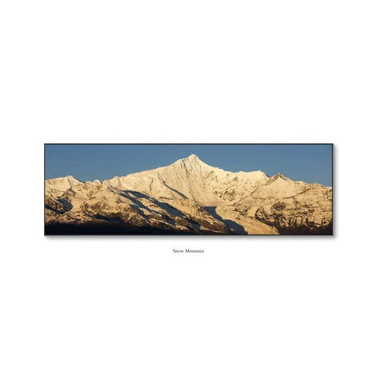 Sunrise Mountain Panorama Wide Format Canvas Wall Art