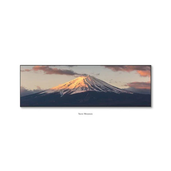 Sunrise Mountain Panorama Wide Format Canvas Wall Art