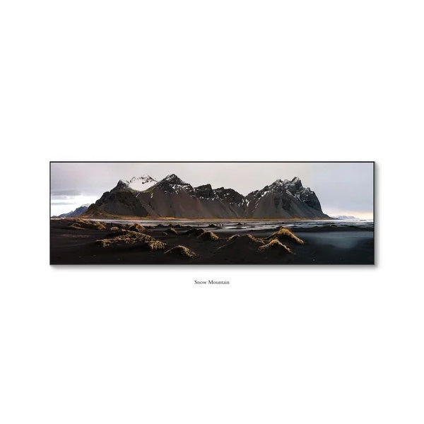 Sunrise Mountain Panorama Wide Format Canvas Wall Art