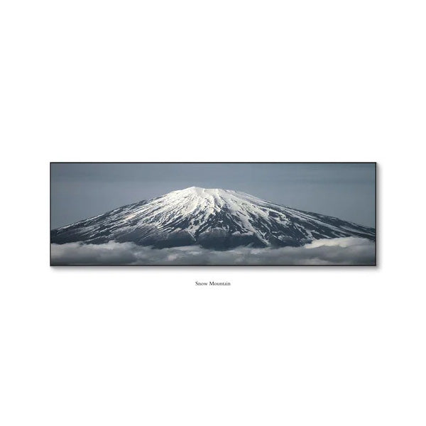 Sunrise Mountain Panorama Wide Format Canvas Wall Art