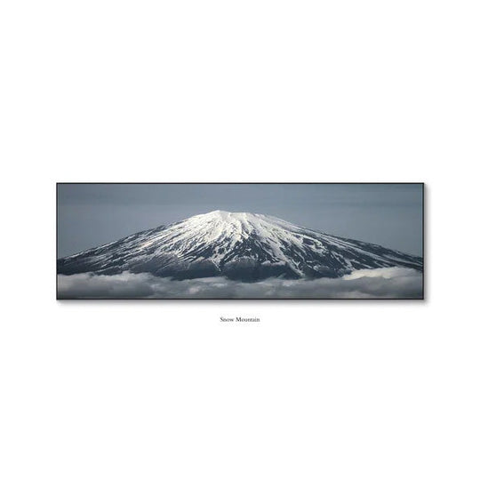 Sunrise Mountain Panorama Wide Format Canvas Wall Art