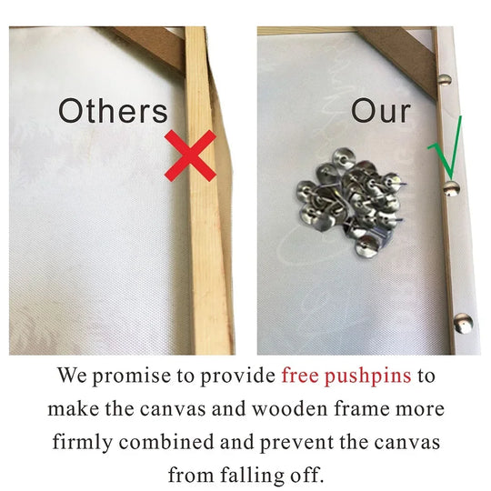 Solid Wood Canvas Stretcher Frame DIY Kit 50x70cm