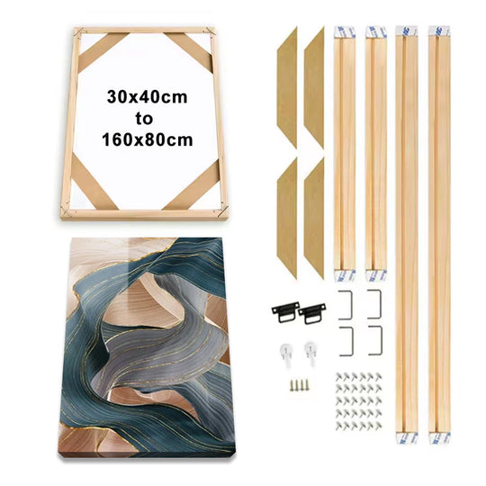 DIY Natural Wood Frame Kit For Canvas Prints