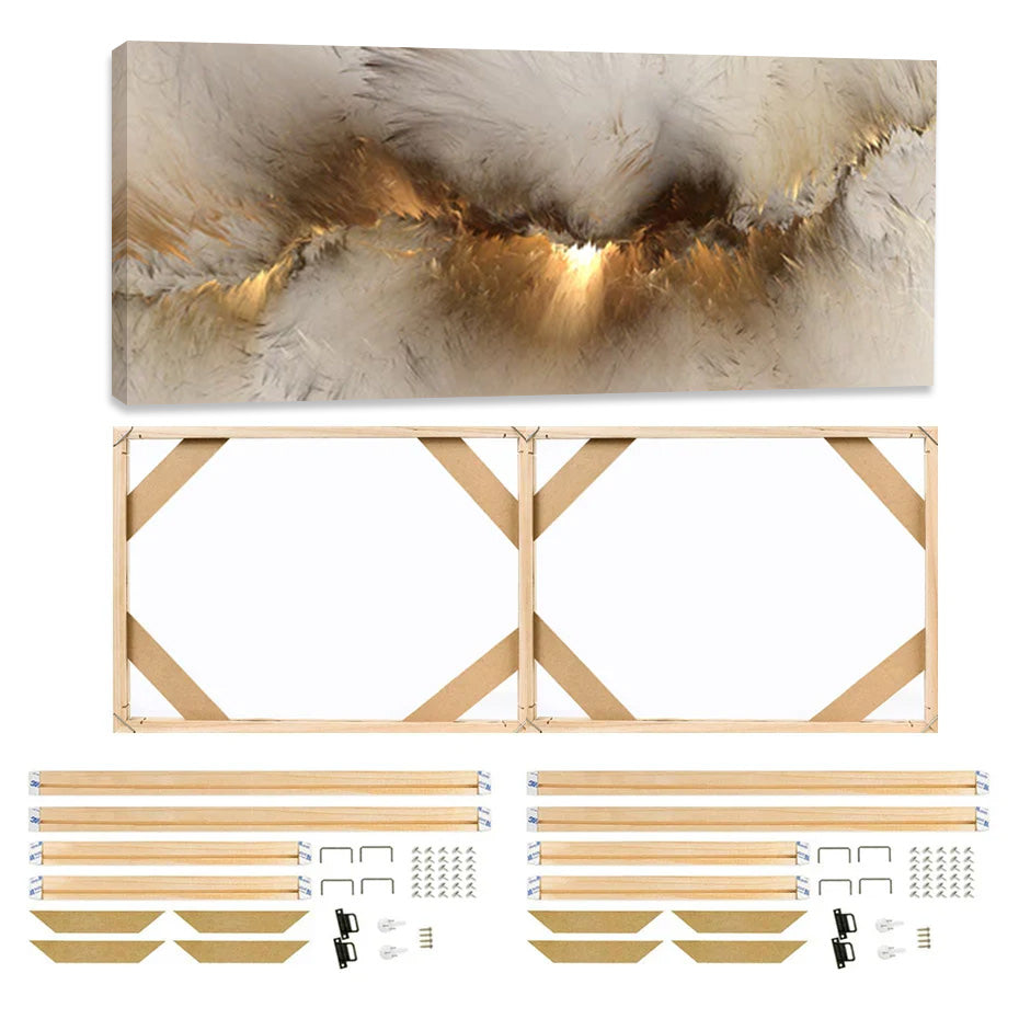 DIY Natural Wood Frame Kit For Canvas Prints