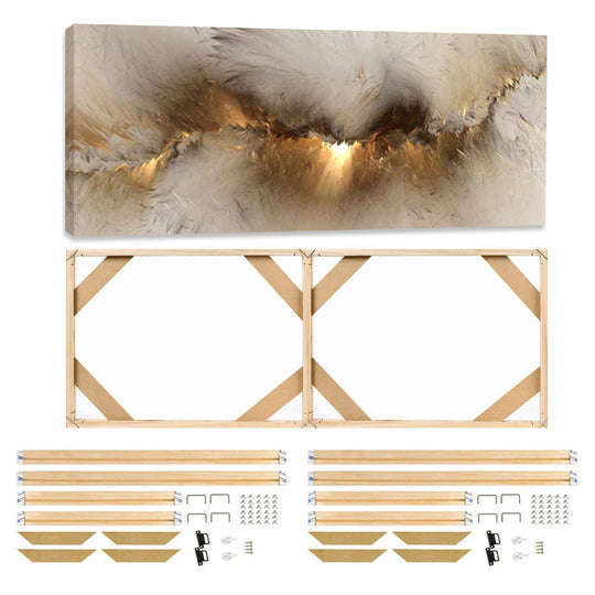 DIY Natural Wood Canvas Frame Kit Custom Sizes