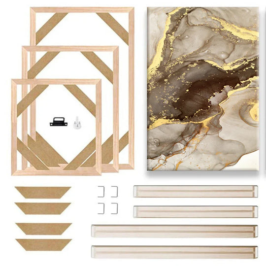 Solid Wood Canvas Stretcher Frame Gallery Mount Multiple Sizes