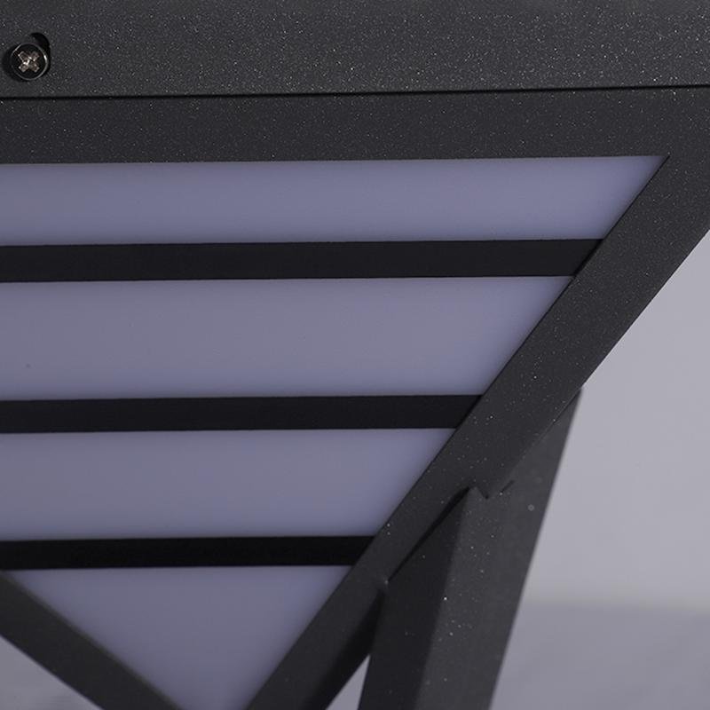Geometric Aluminum Waterproof LED Modern Outdoor Post Lamp