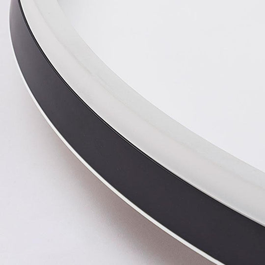 16" Round Dimmable Flush Mount Ceiling Light with 2 Rotatable Spotlights