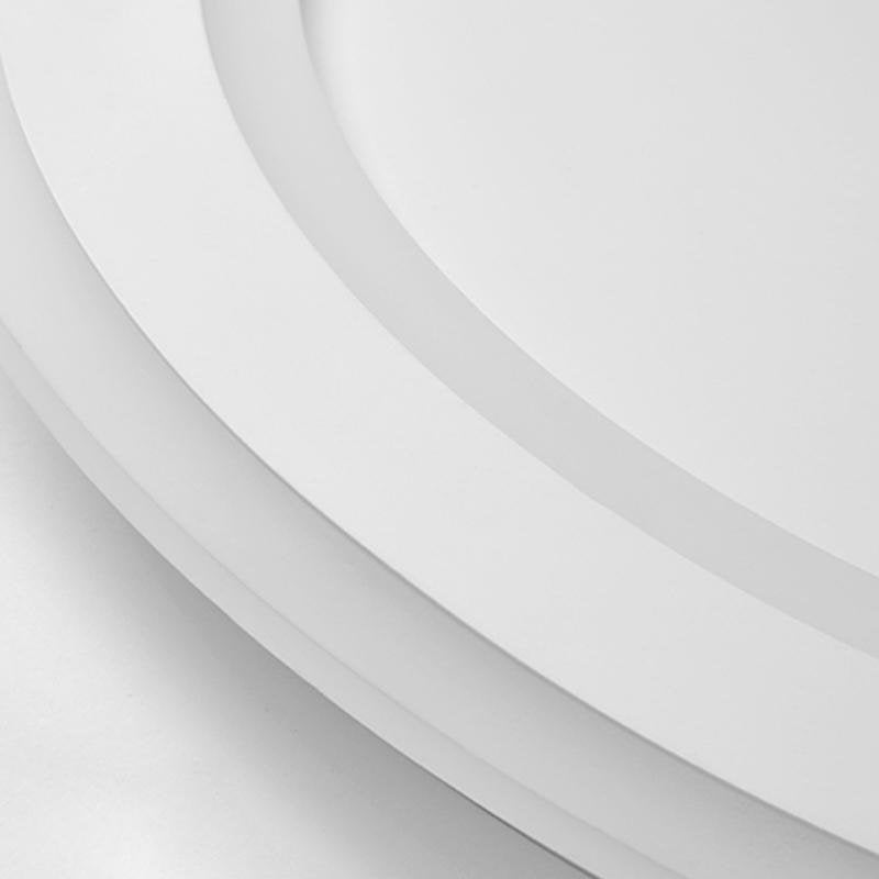 Unique Circle Flush Mount LED Ceiling Light with Adjustable Spotlight