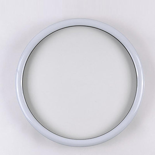 16" Modern Simple Circle Flush Mount LED Ceiling Light Dimmable with Remote