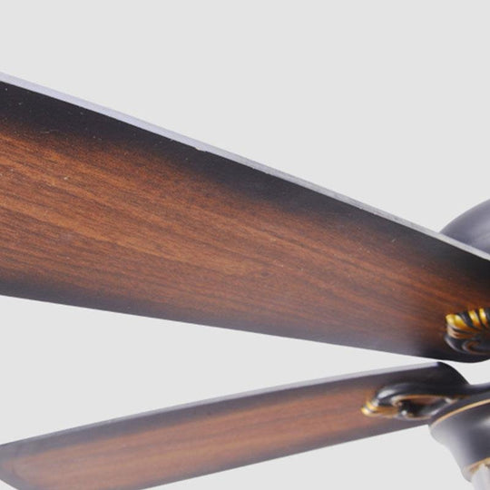 5-Blade Farmhouse Style Ceiling Fan with Lights and Remote