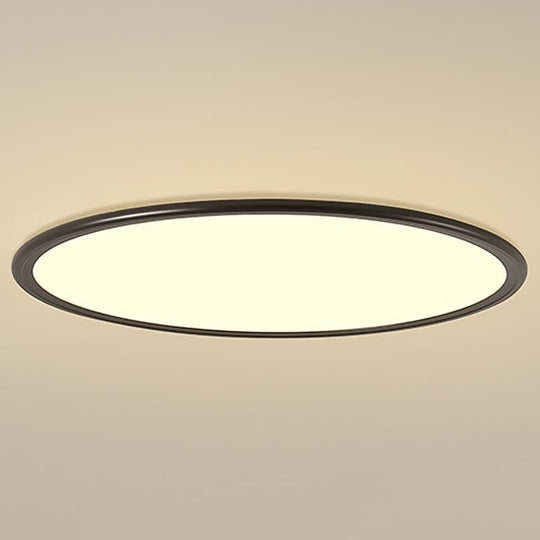 30" Round – Ultra-Thin LED Flush Mount Modern Ceiling Light