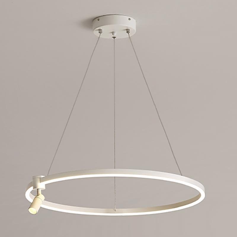 Simple Linear Adjustable Spotlight Circle LED Chandelier