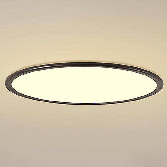 16" Modern LED Ultrathin Circle Flush Mount Ceiling Light