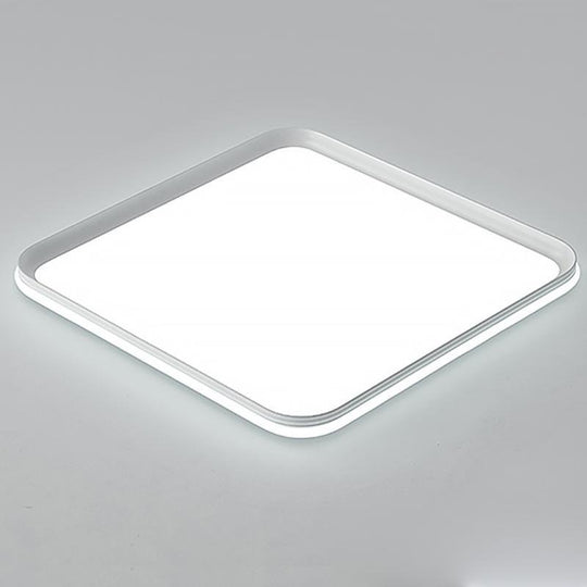 16" Square Modern LED Flush Mount Ceiling Light with Remote