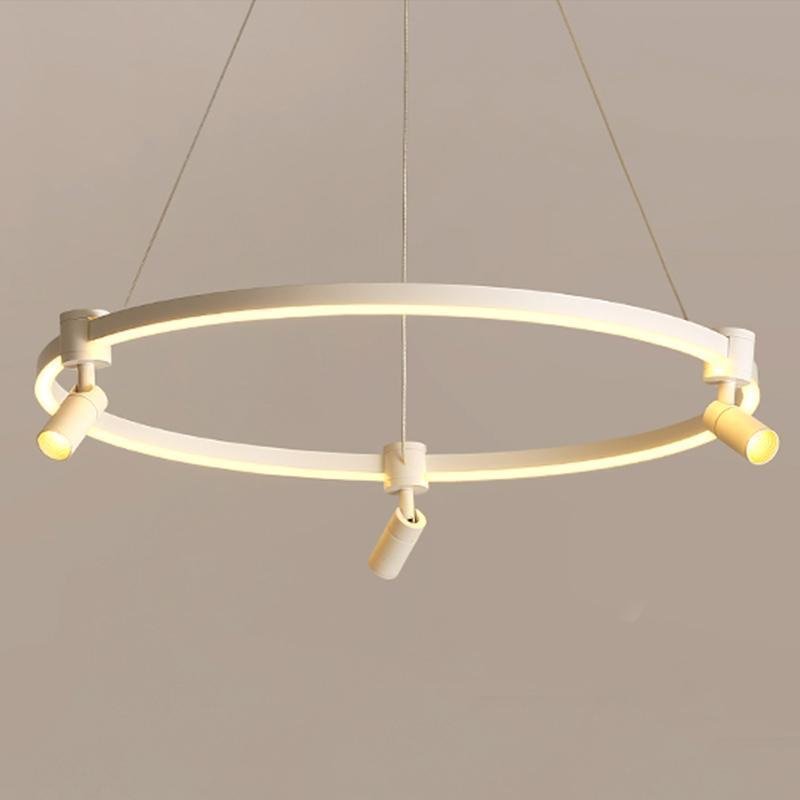 3-Head Spotlight Linear LED Chandelier with Remote Control