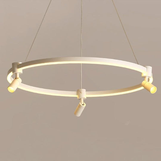 3-Head Spotlight Linear LED Chandelier with Remote Control
