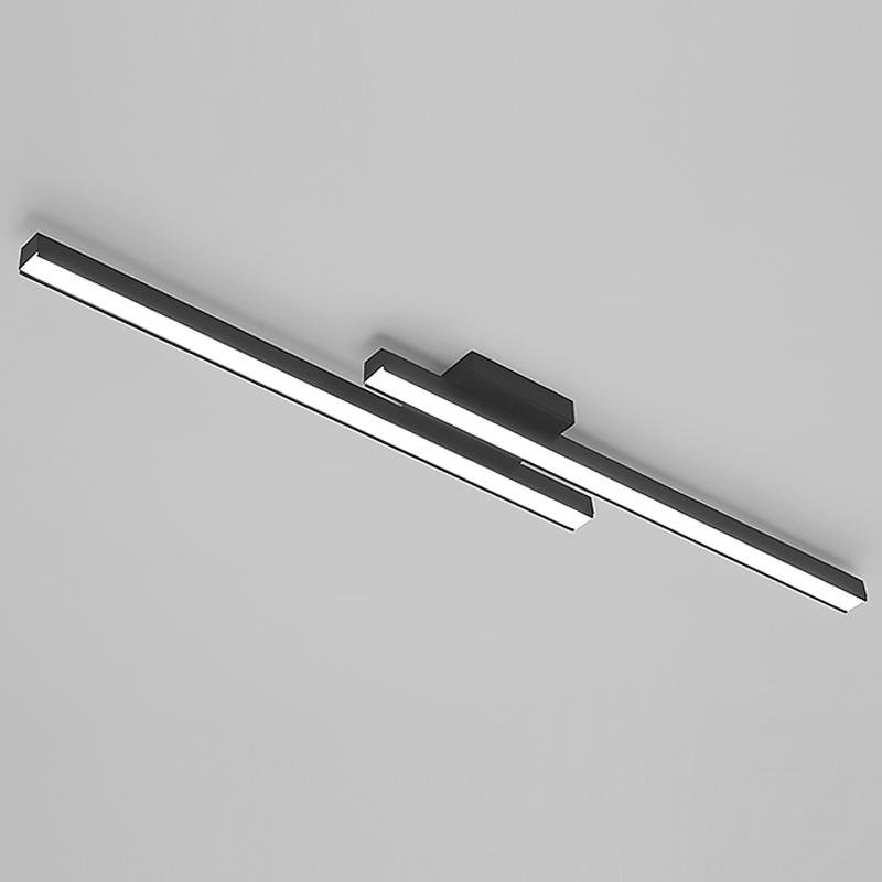 35" Modern Rectangular LED Flush Mount Ceiling Light