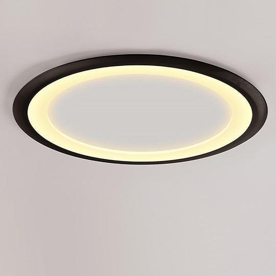 Ultrathin Round LED Flush Mount Ceiling Light – Modern Minimalist Design