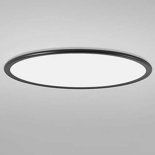 30" Round – Ultra-Thin LED Flush Mount Modern Ceiling Light