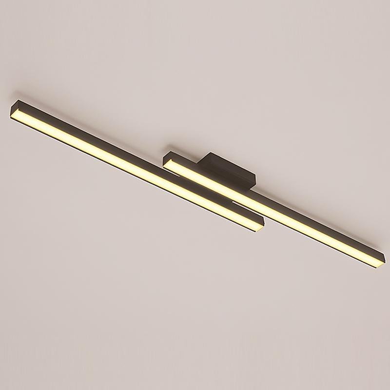 35" Modern Rectangular LED Flush Mount Ceiling Light
