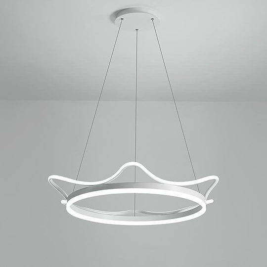 Imperial Crown Modern LED Chandelier with Remote Control