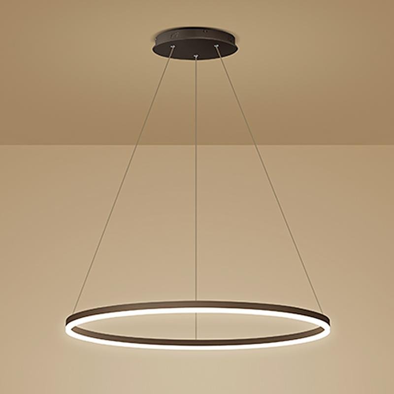 16'' Simple Circle Pendant Light with Acrylic Shade