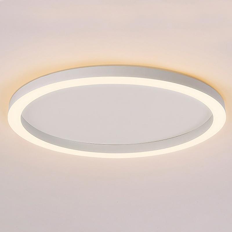 16" Modern Simple Circle Flush Mount LED Ceiling Light Dimmable with Remote