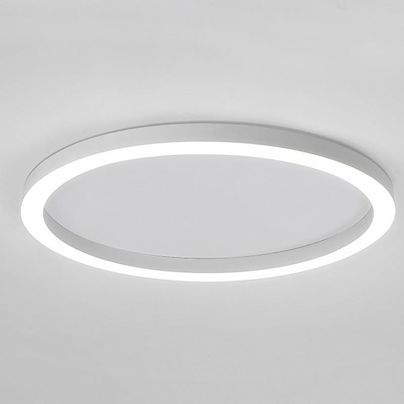 16" Modern Simple Circle Flush Mount LED Ceiling Light Dimmable with Remote