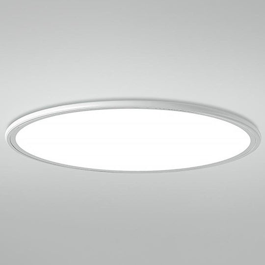 30" Round – Ultra-Thin LED Flush Mount Modern Ceiling Light