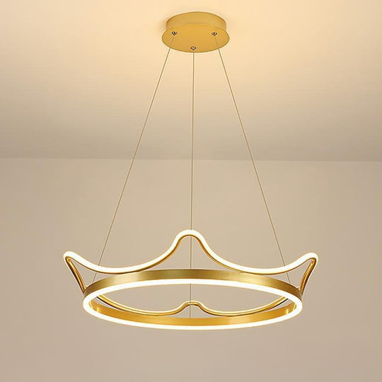 Imperial Crown Modern LED Chandelier with Remote Control