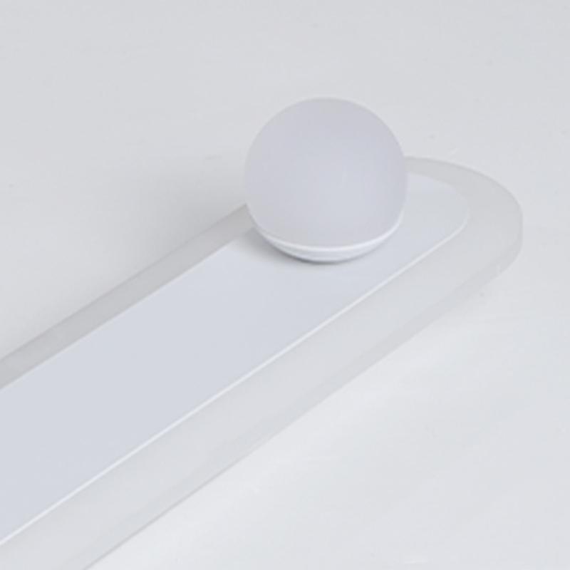 Rectangular LED Flush Mount Light with Rotatable Spherical Spotlights